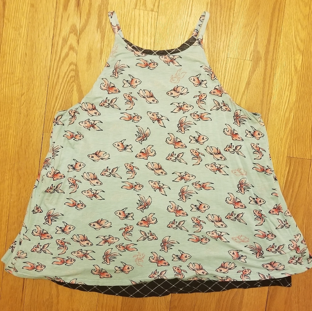 Anthropologie Porridge Layered Pink Fish Tank Top